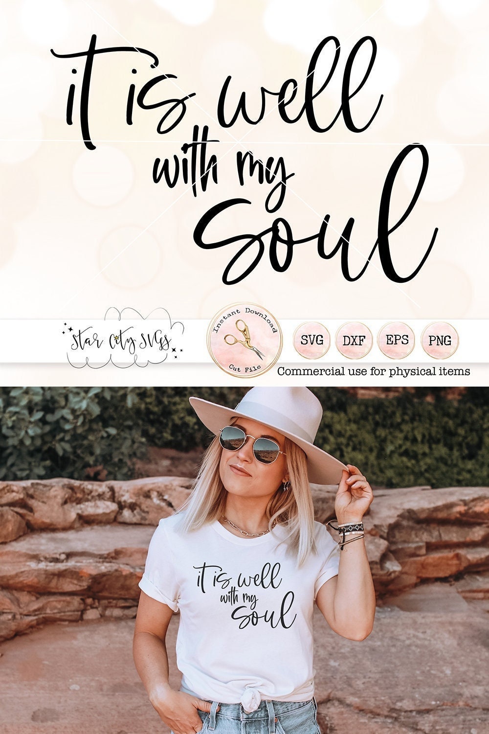 Religious SVG, It is Well with my Soul Svg, Religious PNG, Bible Verse Svg, Christian Jesus Inspirational SVG, Commercial Use Svg
