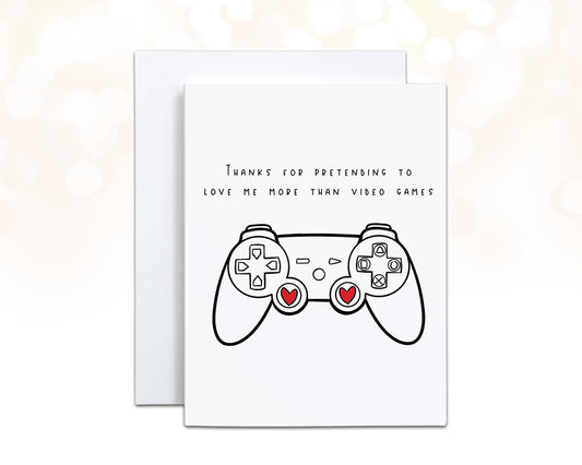 Gamer Anniversary Card, Video Game Lover Card, Funny Anniversary Card for Him, Personalized Funny Valentine, Gamer Gifts, Gamer Boy Card
