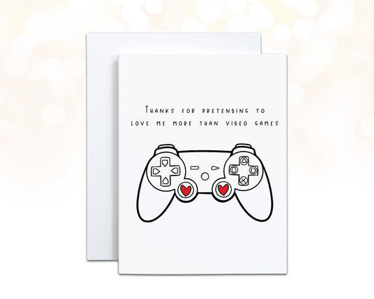 Gamer Anniversary Card, Video Game Lover Card, Funny Anniversary Card for Him, Personalized Funny Valentine, Gamer Gifts, Gamer Boy Card