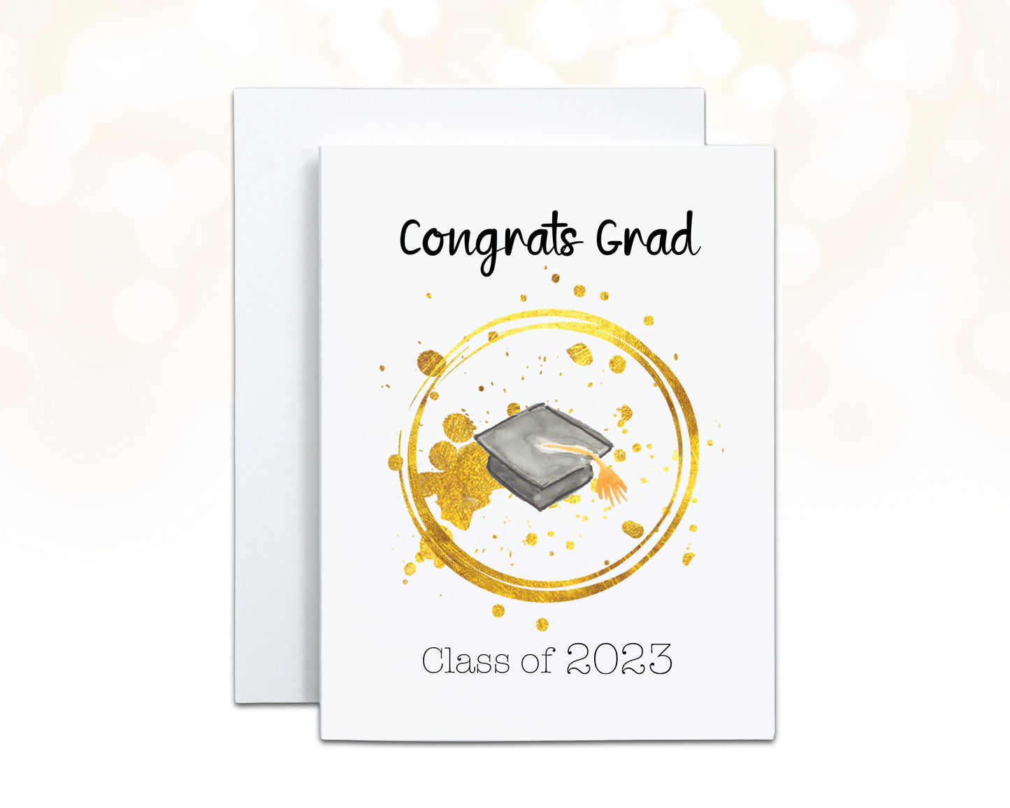 Graduation Cap Card 2023, Personalized Graduation Card, Phd Graduation Gift, Grad Card, Congratulations Card for Seniors, Proud of you Card